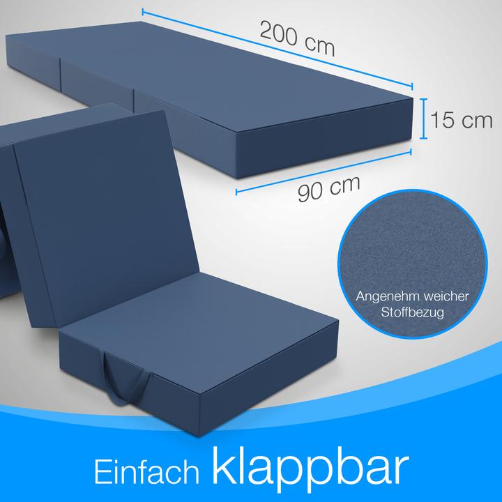 Produktbild Bestschlaf Klappbare Gästematratze (90 x 200 cm, Schaumstoffkern)