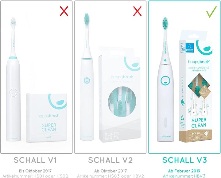 Actual product image happybrush SuperClean (3 x)