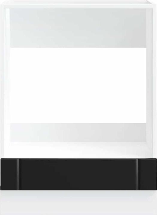 Produktbild VidaXL Herdumbauschrank Lucca Schwarz Holzwerkstoff Backofenschrank (60 x 46 x 81.5 cm)
