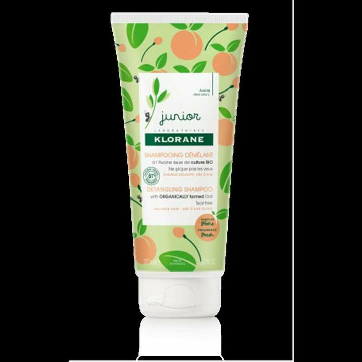 Actual product image Klorane Junior Peach (200 ml, Liquid shampoo)