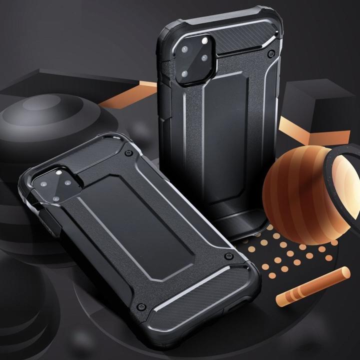 Produktbild Forcell Back panel cover OEM ARMOR case for HUAWEI P30 Lite black (Huawei P30 Lite)
