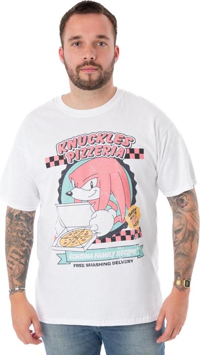 Produktbild Sonic The Hedgehog Knuckles Pizzeria TShirt mit kurzen Ärmeln (M)