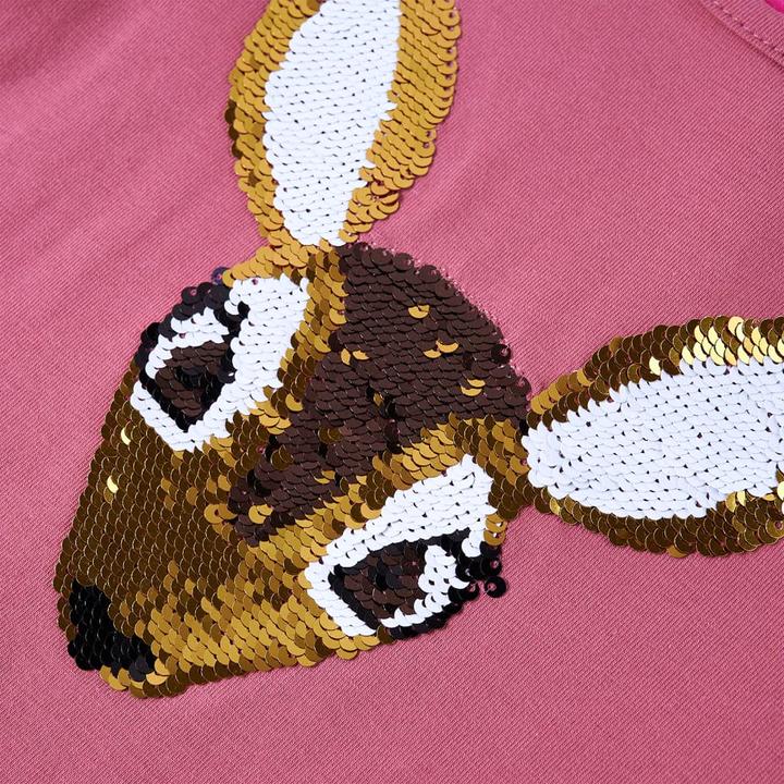 Image du produit VidaXL Tee-shirt manches longues enfant rose framboise 104,Matériau : 95 (104)