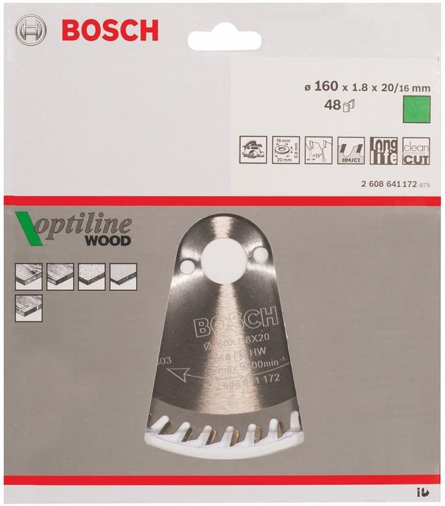 Produktbild Bosch Professional Zubehör PRO Wood Kreissägeblatt, 160 x 1.8 x 20 mm