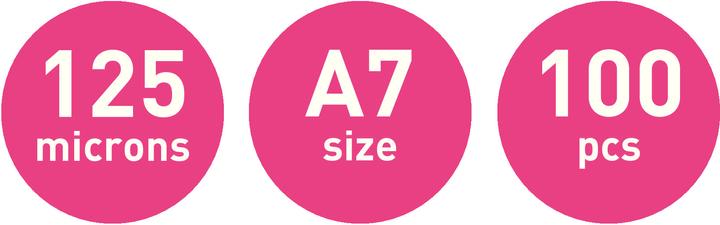 Actual product image Leitz Laminating foil pouch (A7, 100 Piece, 125 µm)
