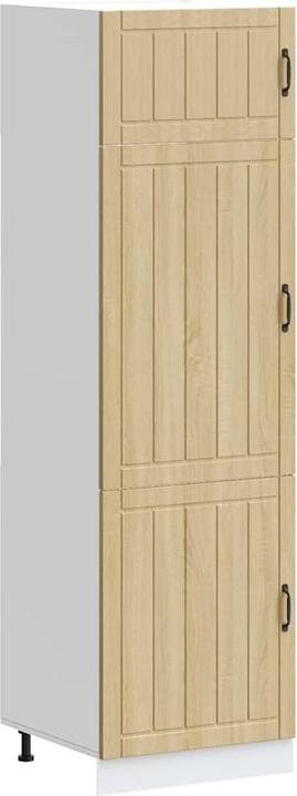Image du produit VidaXL Armoire de cuisine Lucca Chêne Sonoma Matériau dérivé du bois armoire de cuisine haute (60 x 57 x 207 cm)