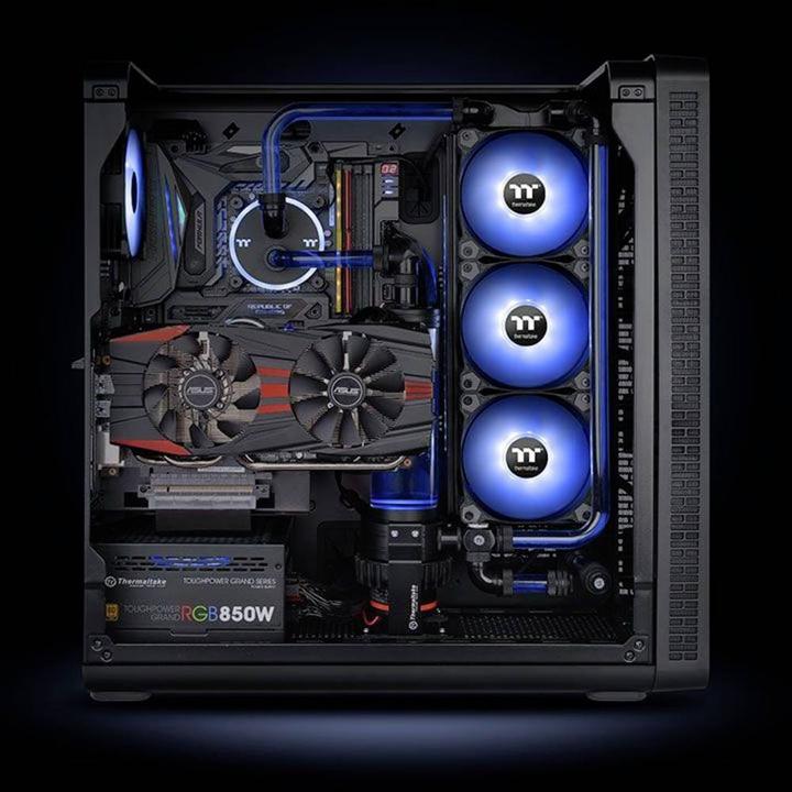 Produktbild Thermaltake Gehäuselüfter Pure A14 LED Blue / 1 Pack (140 mm, 1 x)