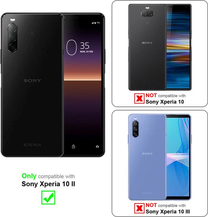 Produktbild Cadorabo Book mit Standfunktion Cover (Sony Xperia 10 II)