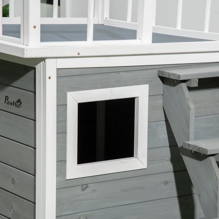 Actual product image PawHut Dog kennel with stairs (Dog house)