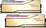 Productafbeelding G.Skill DIMM 32 GB DDR5-6000 (2x 16 GB) dual kit (goud, F5-6000J2836G16GX2-TR5NG, Trident Z5 Royal Neo, AMD (2 x 16GB, 6000 MHz, DDR5 RAM, DIMM 288 pin)