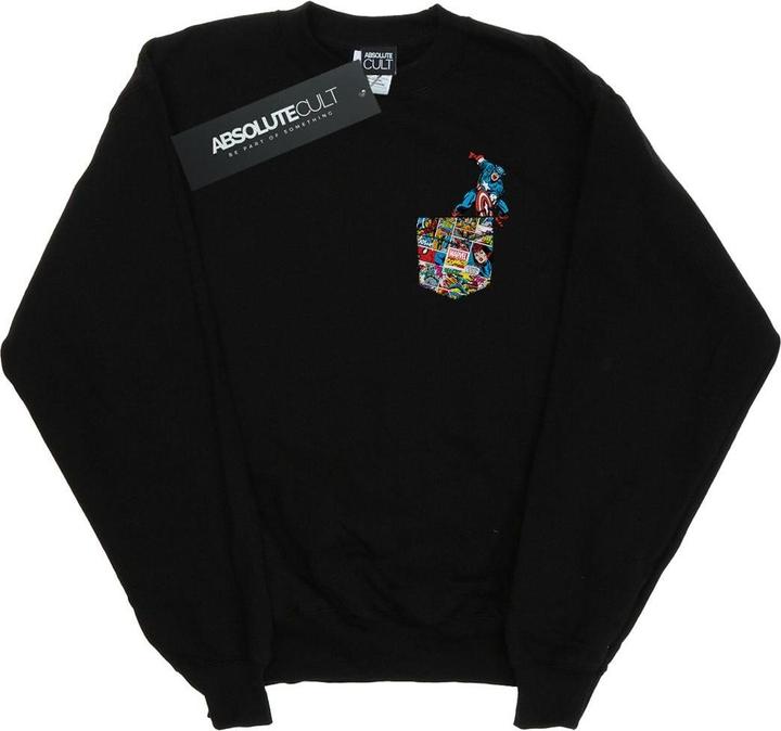 Produktbild Captain America Faux Pocket Sweatshirt (L)