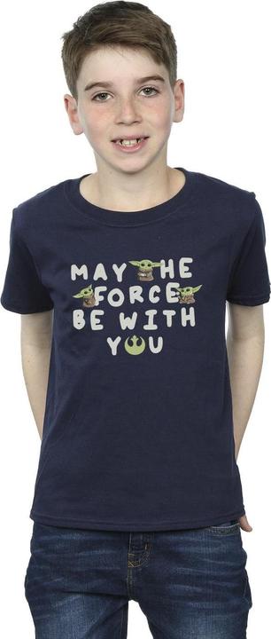 Produktbild Star Wars The Mandalorian Grogu May The Force Be With You TShirt Jungen (128)