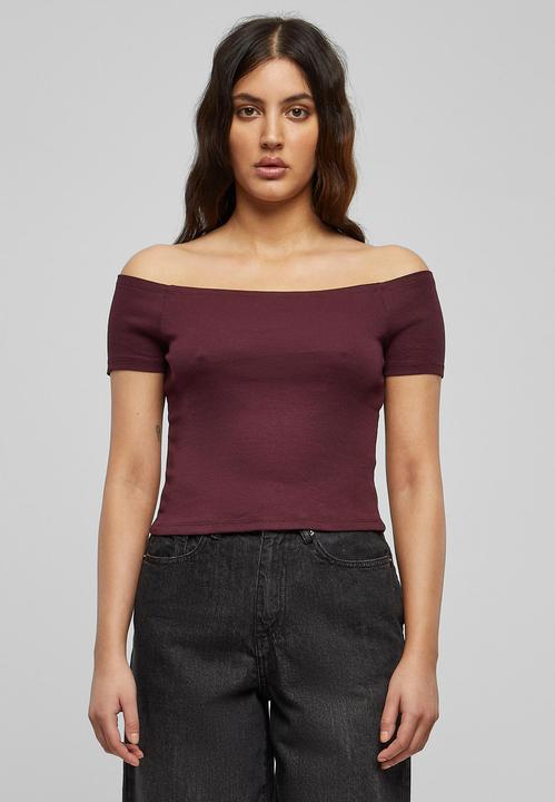 Produktbild Urban Classics Ladies Off Shoulder Rib Tee (XS)