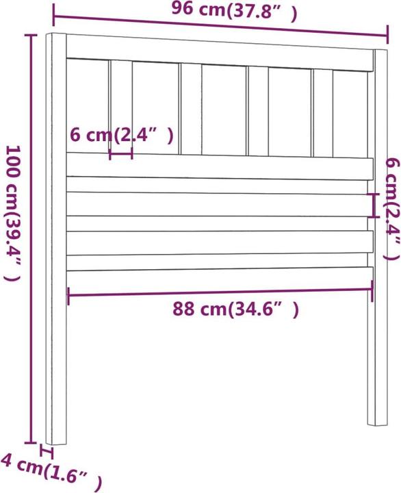 Actual product image VidaXL Kipper (96 x 4 x 100 cm)