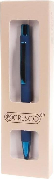 Image du produit Cresco Blauer City-Kugelschreiber im Etui (Bleu mat, 1 x)