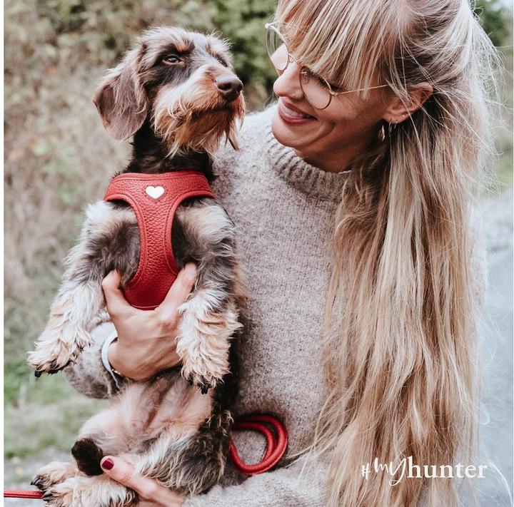 Produktbild Hunter Geschirr Love 37-40/XS-S, Rot/Schwarz, Hundegrösse: S, XS (Hund, Spazieren)