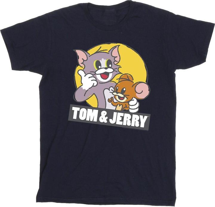 Immagine prodotto Tom & Jerry Sketch Logo Maglietta Ragazze (140, 146)