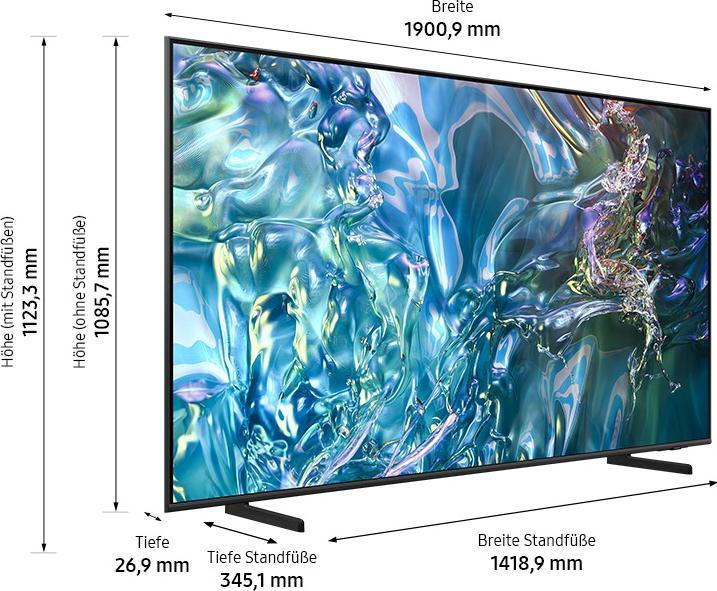 Image du produit Samsung Q60D 85 pouces QLED Smart TV Q85Q60DAU 2024 (85", Q60D, QLED, 4K, 2024)