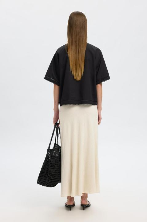 Actual product image Selected Femme Slfviva-Lena Hw Ankle Skirt Noos (38)