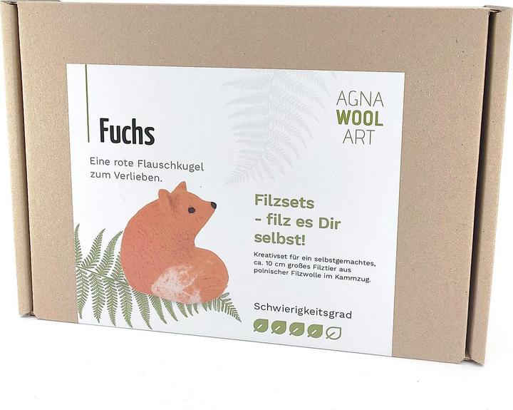 Image du produit Agna Wool Renard - Kit de bricolage en feutre