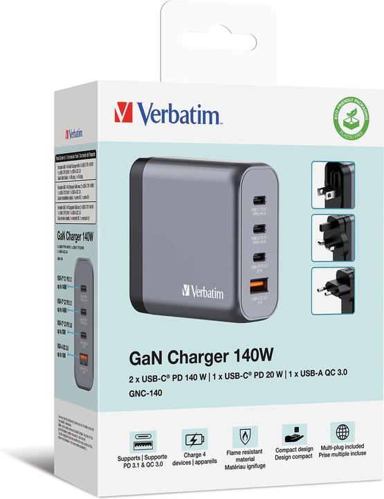Immagine prodotto Verbatim GNC-140 GaN Charger (140 W)