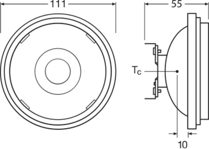 Produktbild Ledvance LED AR111 DIM S 13.5W 927 G53 (G53, 13.50 W, 950 lm, 1 x, G)