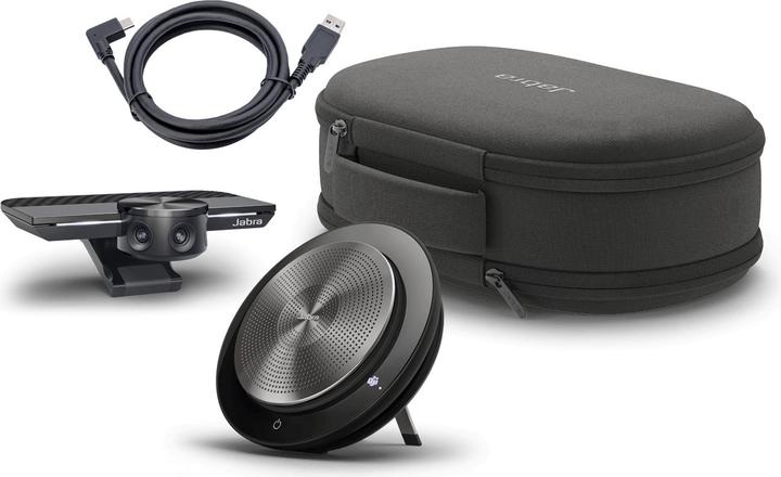 Actual product image Jabra PanaCast Meet Anywhere (Speak 750 UC, 1 m long USB-A to -C cable, travel pouch)