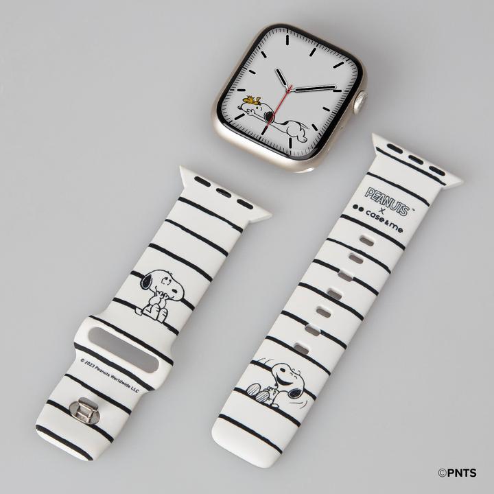 Image du produit Caseme Strap pour Apple Watch 38/40/41mm sur le thème des Peanuts (38 mm, 40 mm, 41 mm, Silicone)
