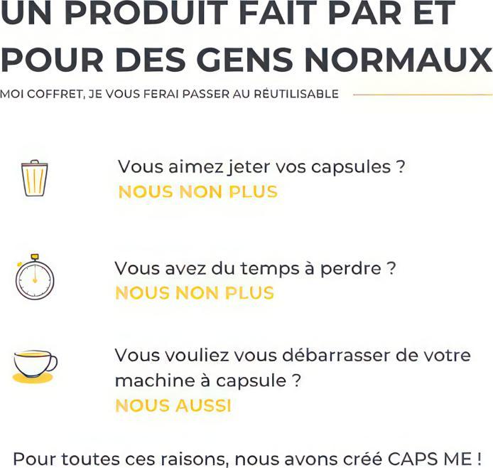 Image du produit Caps me Capsule de café réutilisable