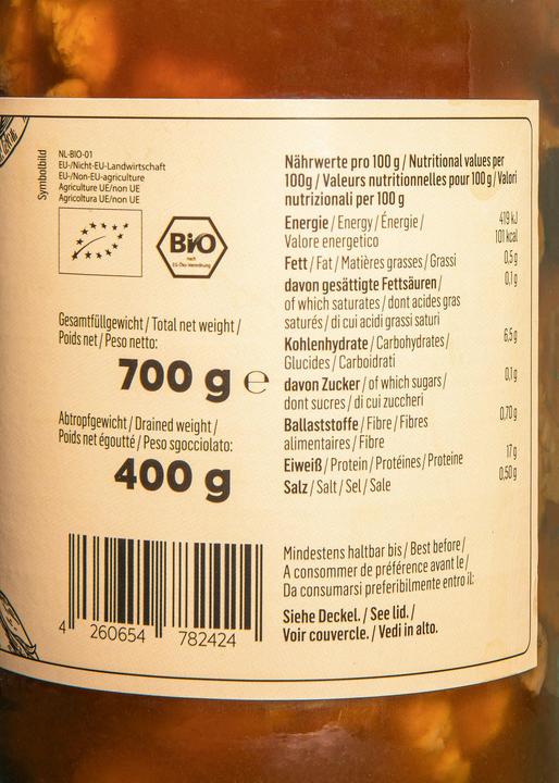 Valeurs nutritives et ingrédients KoRo Seitan bio (2400 g)