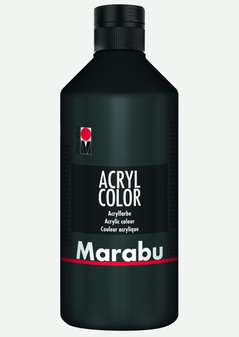 Actual product image Marabu Acrylic Color (Black, 500 ml)