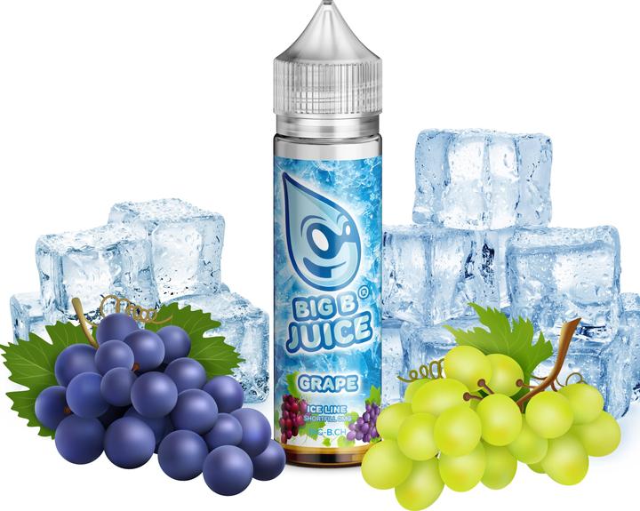 Big B Juice E-Liquid ICE Line, Uva 50ml 'Shortfill (Grappolo d'uva)