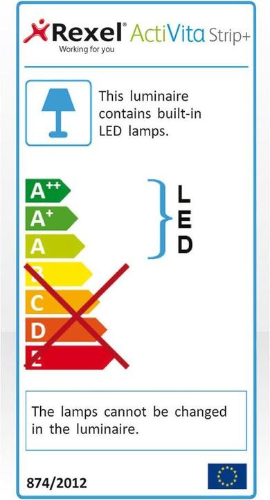 Energy Label Rexel ActiVita Pod+ (330 lm)