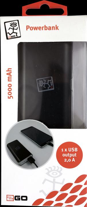Image du produit 2GO Banque de puissance Voyage (5000 mAh, 18.50 Wh)