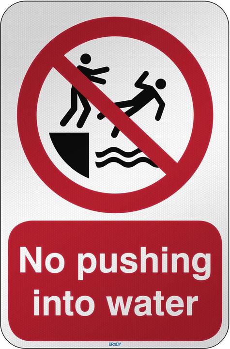 Produktbild Brady ISO Safety Sign - No pushing