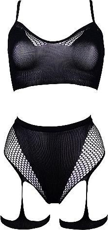 Productafbeelding Le Désir 2PC BH-set met kousenbanden - O/S (Eén maat voor iedereen)