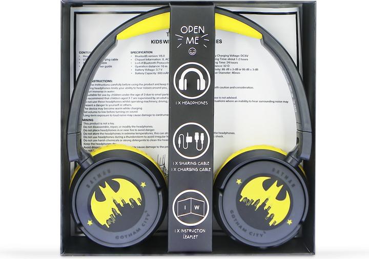 Actual product image OTL Bluetooth Headset w/Perental Control - Batman Gotham City (DC0984)