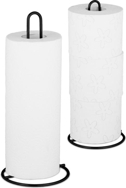 Immagine prodotto Relaxdays Porta Rotoli da Cucina Verticale, Set da 2