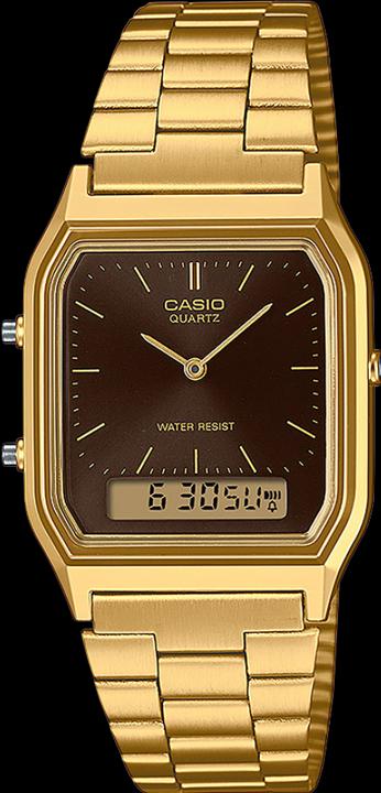 Actual product image Casio Vintage AQ-230GA-5AMQYES Classic Color (Digital watch, Analogue wristwatch, 27.80 mm)