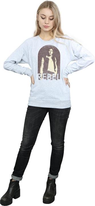 Actual product image Star Wars Womens/Ladies Han Solo Rebel Sweatshirt (M)