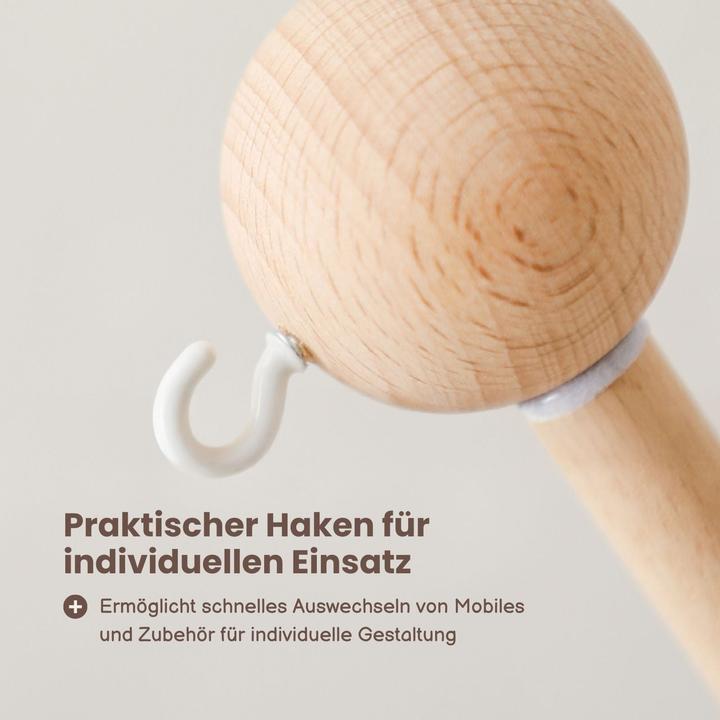 Immagine prodotto Hermex Mobile Halterung Babybett Wolken Glockenhalter Spieluhr Arm