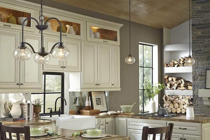 Actual product image Elstead Lighting Trilogy pendant light E27 triple old bronze (E27)
