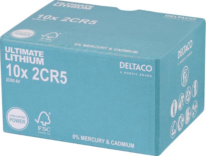Produktbild Deltaco ULTB-2CR5-10P (10 Stk.)