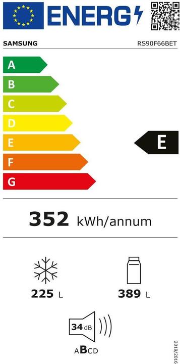 Energy Label Samsung RS5000 FC (614 l)