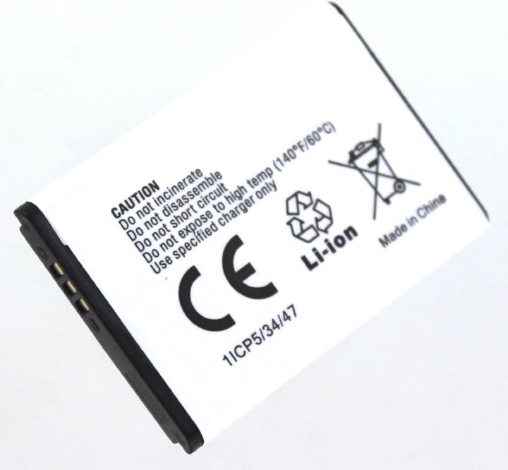 Produktbild AGI 25789 - Akku - Schwarz - Lithium-Ion (Li-Ion) - 550 mAh - 3,7 V - 34 mm