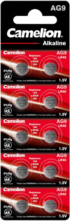 Velleman LR936/AG9 (10 Stk., AG9/LR45/LR936/394, 50 mAh)