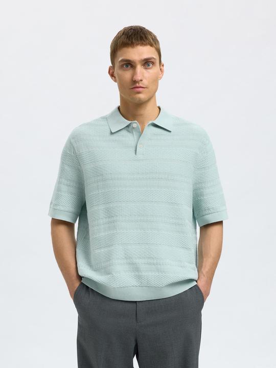 Produktbild Selected Homme Textured Polohemd aus Strick (M)