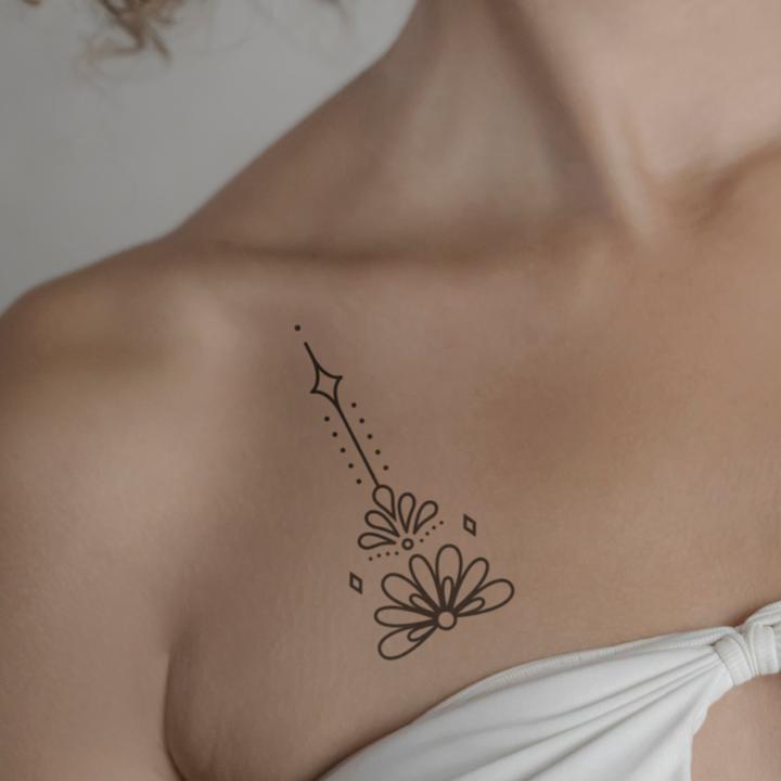 Image du produit minink Tatouage temporaire - Mandala avec des fleurs de lotus