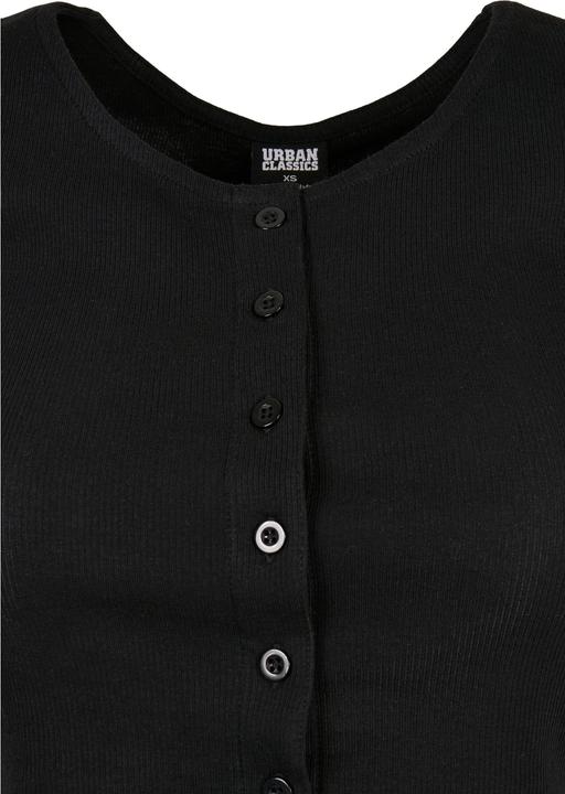 Image du produit Urban Classics Ladies Cropped Button Up Rib Tee (4XL)