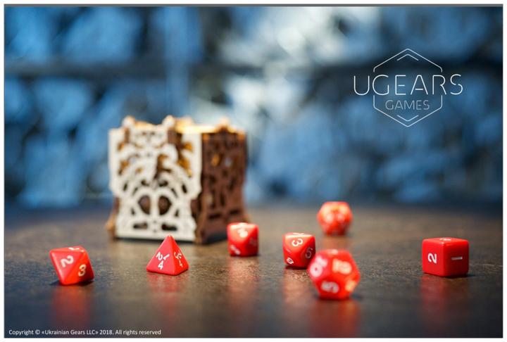 Actual product image Ugears Cube container 3D wooden puzzle